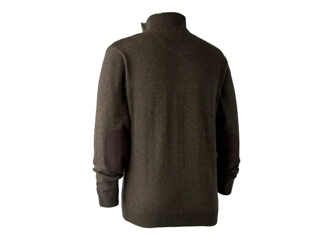 Светр DeerHunter Sheffield Knit with zip neck (383 Dark Elm) Фото 2